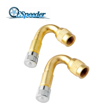 

ESPEEDER 2pcs 45/90/135degree Tire Valve Stem Adaptor Motorcycle Motorbike Bike Car Truck Tires Parts Tire Valve Adaptor