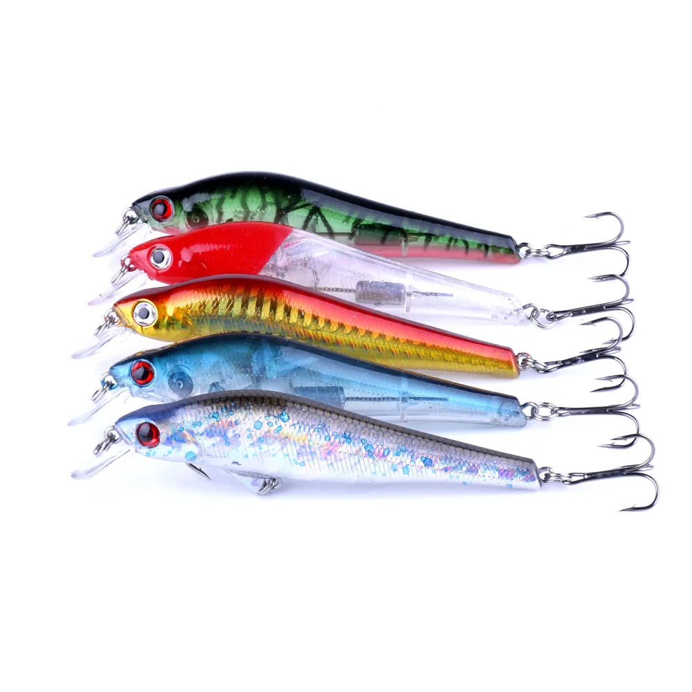 

HENGJIA 10cm 11g Minnow fishing Lure Perch Plastic Fishing Bait Lead Inside Diving Wobbler carp Floating Isca FIshing Tackle
