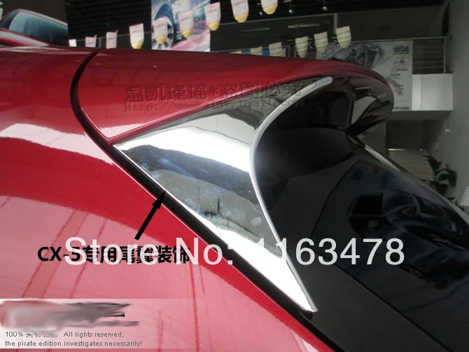 

For Mazda CX-5 CX5 2012 2013 2014 2015 2016 ABS Chrome Rear Window around cover trim new Car Accessories Stickers W4