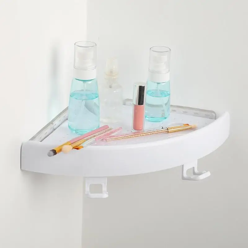 Пластиковые на присосках угловая полка-органайзер для ванной Душ Туалет настенная стойка