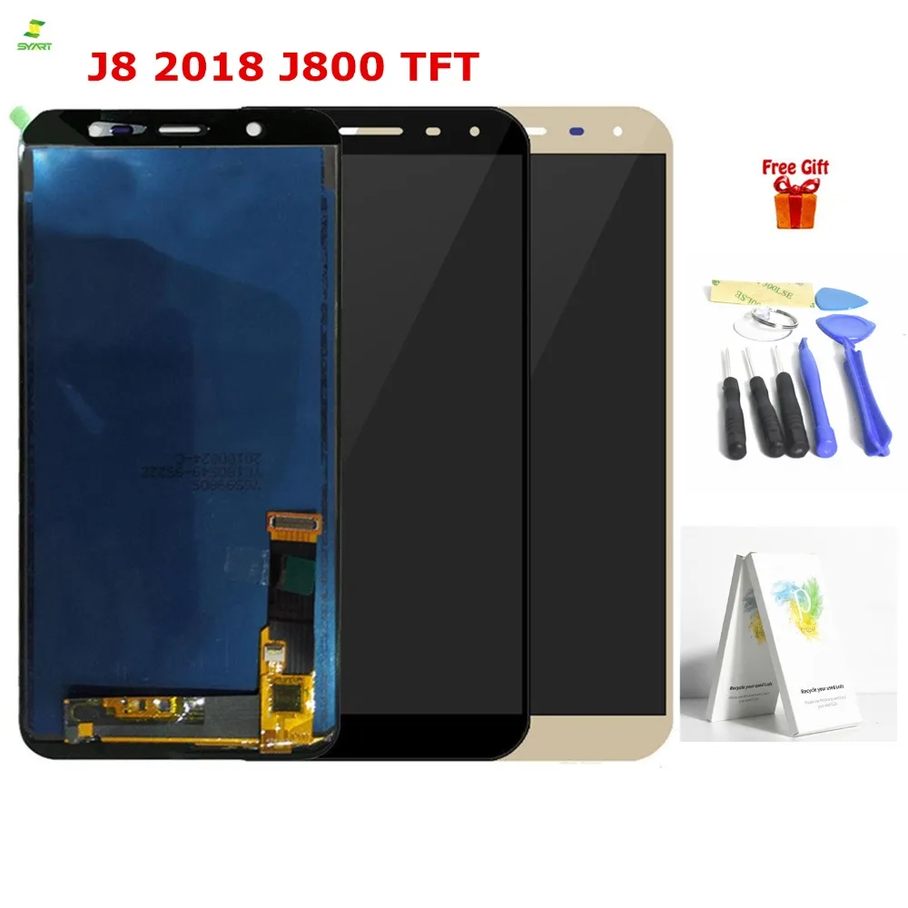 ЖК-дисплей для Samsung Galaxy J8 2018 J800 J800FN сенсорный экран с дигитайзером в сборе 6 0 дюйма