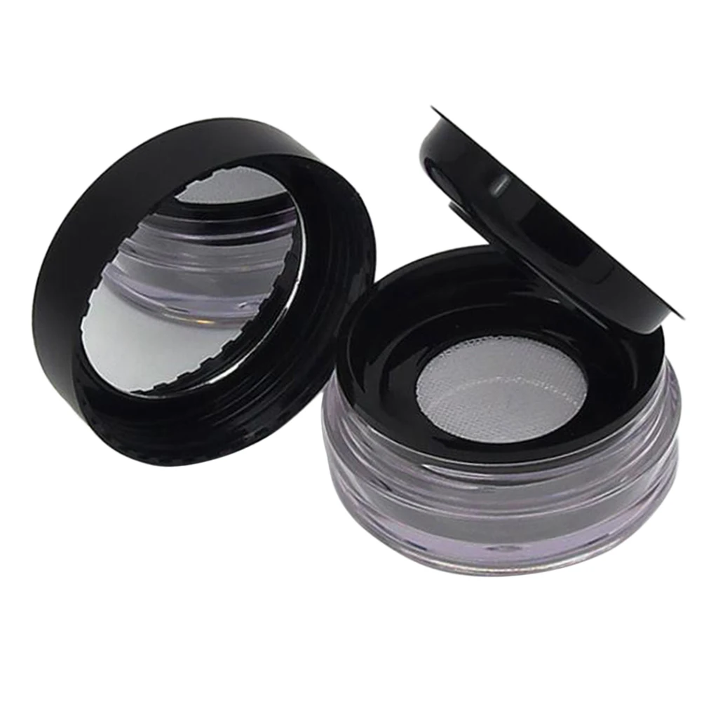 20G Empty Makeup Loose Powder Blush Case Refillable Cosmetic Container Jar Pot Box with Mirror and Sifter