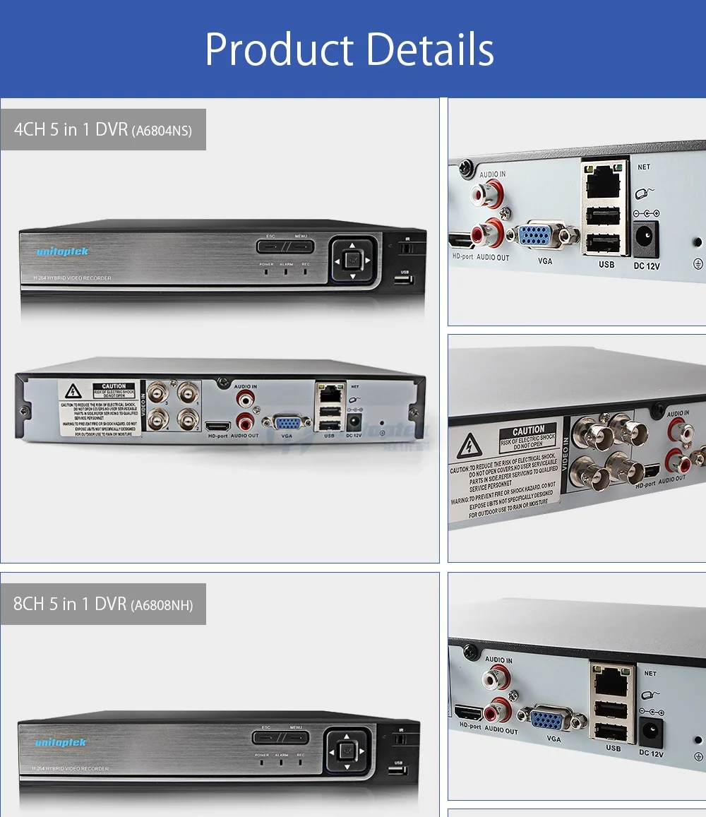 10 Hybrid AHD DVR 