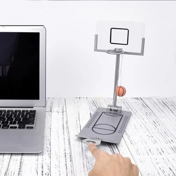 

Stress Relief Toy Foldable Mini Basketball Game Office Desktop Table Basketball Birthday Gift for NBA CBA Lovers Training Toys