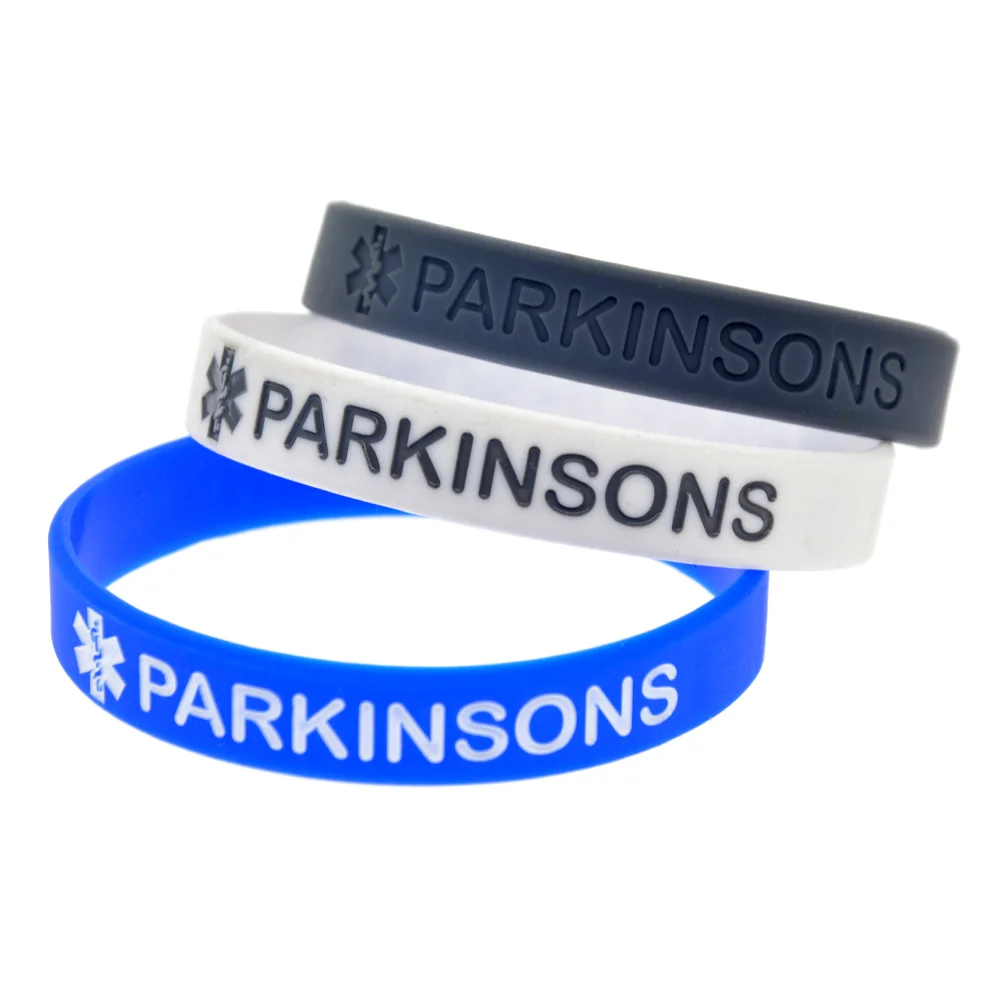 OneBandaHouse 1 шт., медицинский браслет с предупреждающими сообщениями, силиконовый браслет Parkinsons