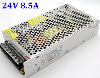 

High Quality Universal 24V 8.5A 200W Switching Switch Power Supply Transformer Charger 110v 220v AC to DC for LED Strip Light