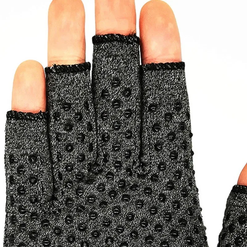 Перчатки для езды на велосипеде с половинными пальцами, защитные перчатки с артритом, эластичные дышащие перчатки для верховой езды