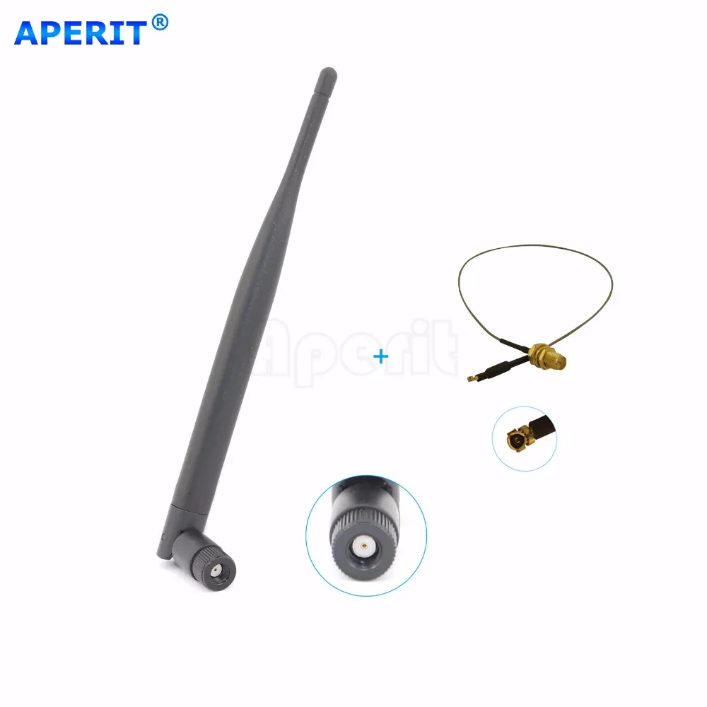 Aperit 1 6dBi RP-SMA двухдиапазонный Wi-Fi антенны + U. FL mod kit для NETGEAR WNR834B V.2 WNR2000 WNR2200 DGND3700 V.1