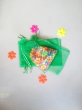 3000 unids Hierba verde del regalo del organza bolsas 20×30 cm bolsos de fiesta para las mujeres evento casarse Con Cordón bolsa de La Joyería pantalla Bolsa de accesorios de bricolaje
