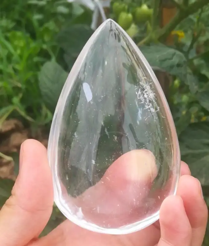 

7-8cm Natural crystal white large water drop home decoration