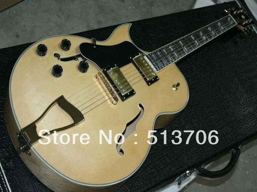 

Wholesale guitars Classic Hollow Natural 175 left handed Jazz Guitar High Quality From China