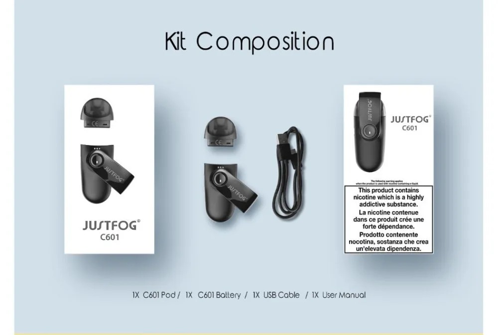 Justfog C601 Sporty Pod Starter Kit-10