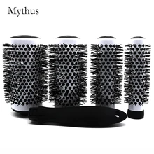 4 размера баррель сменная завивка волос керамическая расческа Pro Салон Парикмахерская выдувная щетка в 4 шт./партия Высококачественная ионная круглая щетка