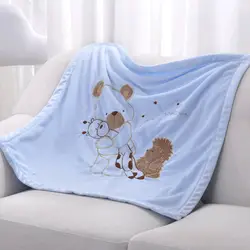 Мягкие одеяльца для новорожденных теплый флис чехол для детской коляски для постельные принадлежности одеяло сна пеленание Обёрточная