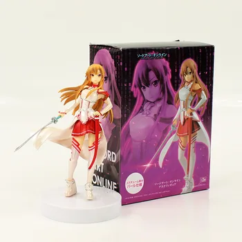 

18cm Sword Art Online Asuna Figure Toy Yuuki Asuna SAO Anime Beauty Collectible Model Doll
