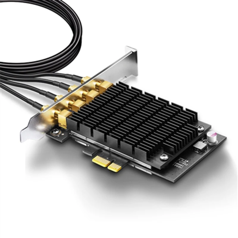 Беспроводная сетевая карта TP Link PCI E Express Wi Fi антенна LAN адаптер AC3200Mbps двойной 2 4 ГГц