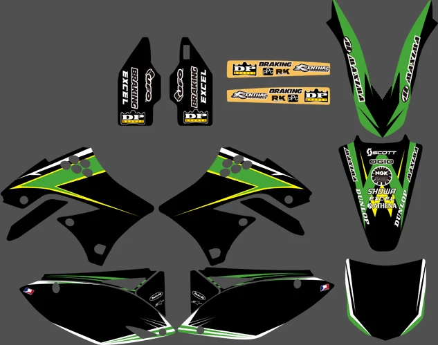 Наборы наклеек для Kawasaki KX450F KXF450 2009 2010 2011 2012 KX 450F KXF 450|sticker kit|decal kitdecal graphics |