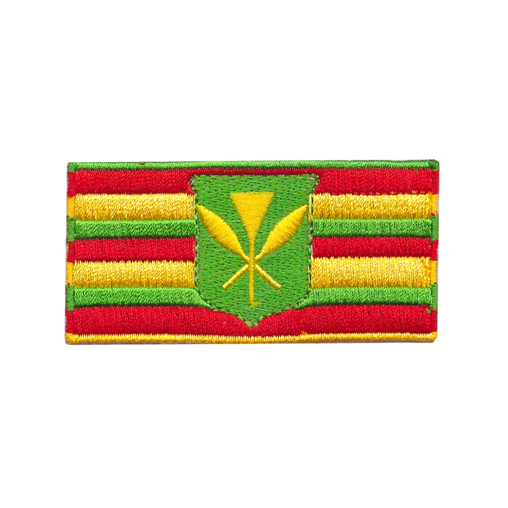 

ORIGINAL HAWAII STATE FLAG embroidered iron-on PATCH HAWAIIAN Kanaka Maoli