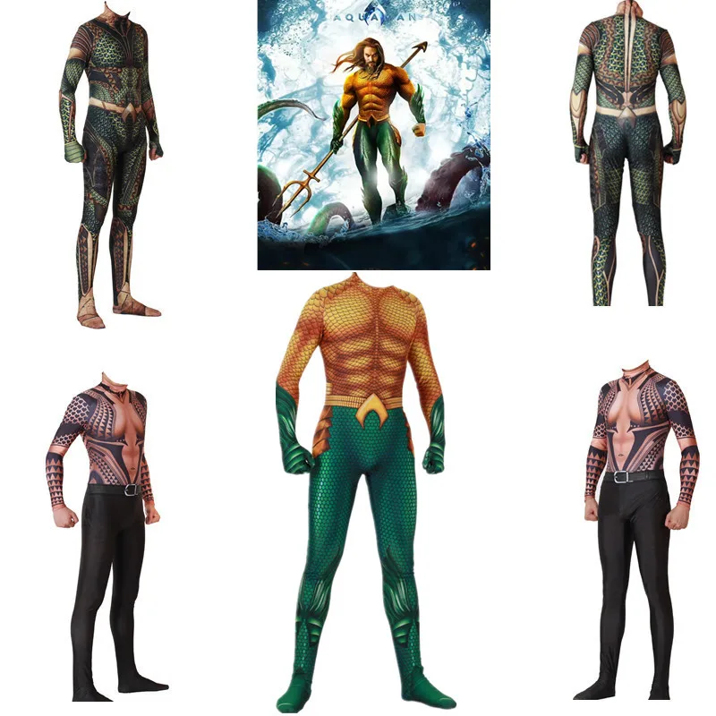 Guardian of the sea Aquaman Atlantis Arthur Curry/Orin костюмы для косплея спандекс для женщин и мужчин Боди Комбинезоны Zentai костюм Новинка