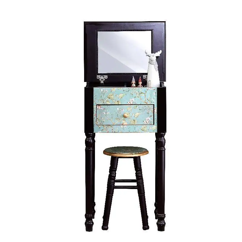 

Dresuar Toaletka Coiffeuse Avec Miroir Comoda Para Quarto Makeup Box Wood Bedroom Furniture Penteadeira Table Korean Dresser
