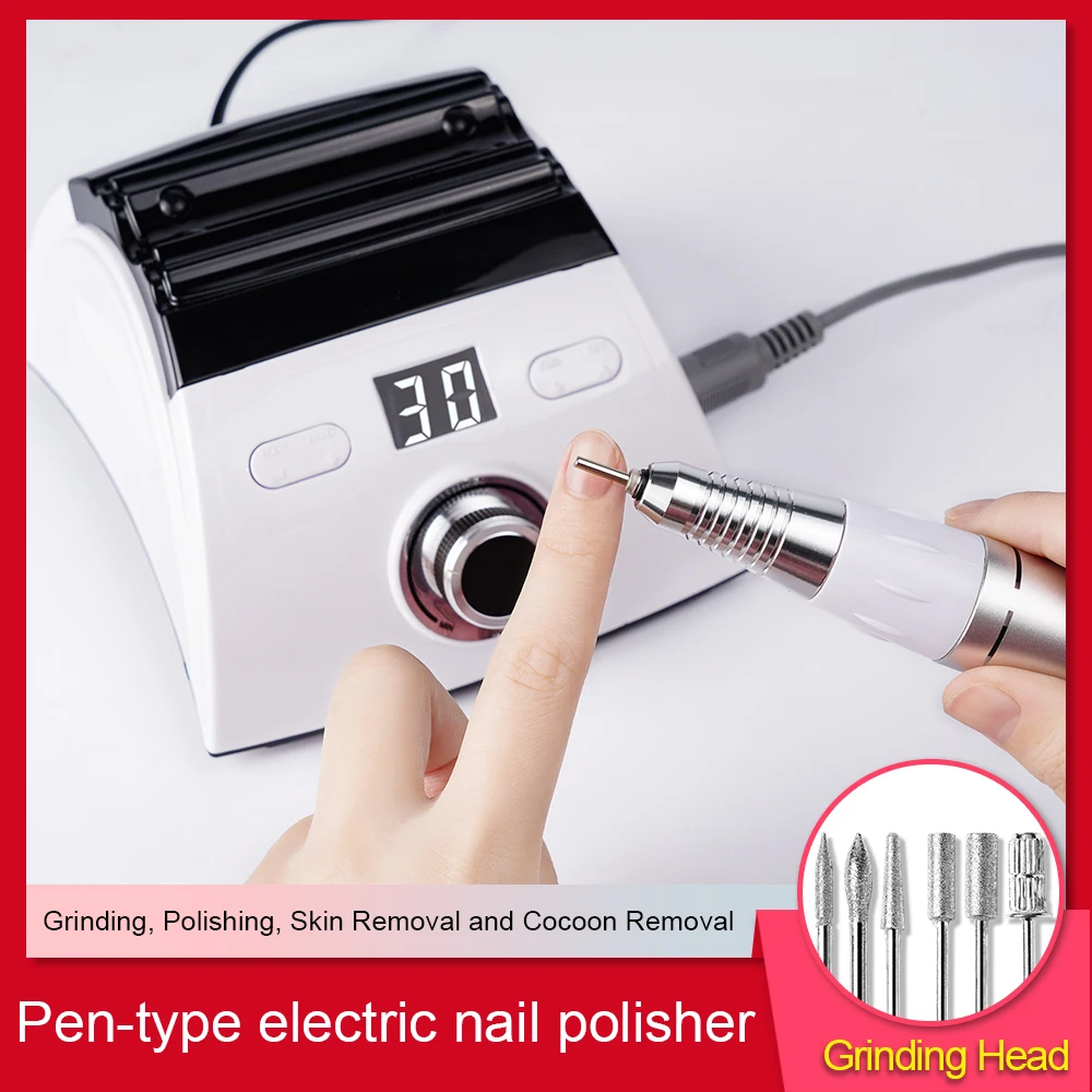 Voucher Chance for  Nail Drill Machine With LCD 30000 Electric Pedicure Nail File Manicure Tools Gel Remove Polish Nail