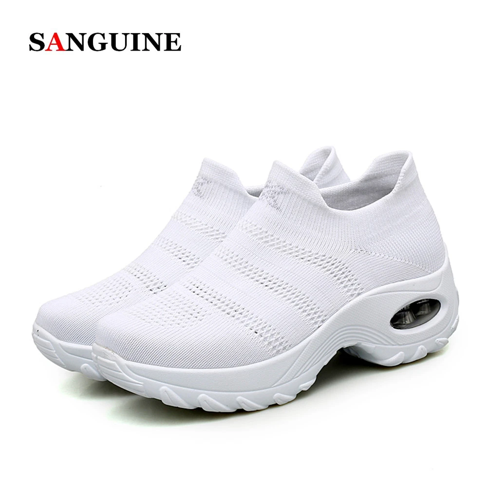 

2019 Fashion Women's Shoes, Air Cushion Bottom, High Shoes, Women's Lightweight Breathable Dancing Shoes, Sports Shoes, Women