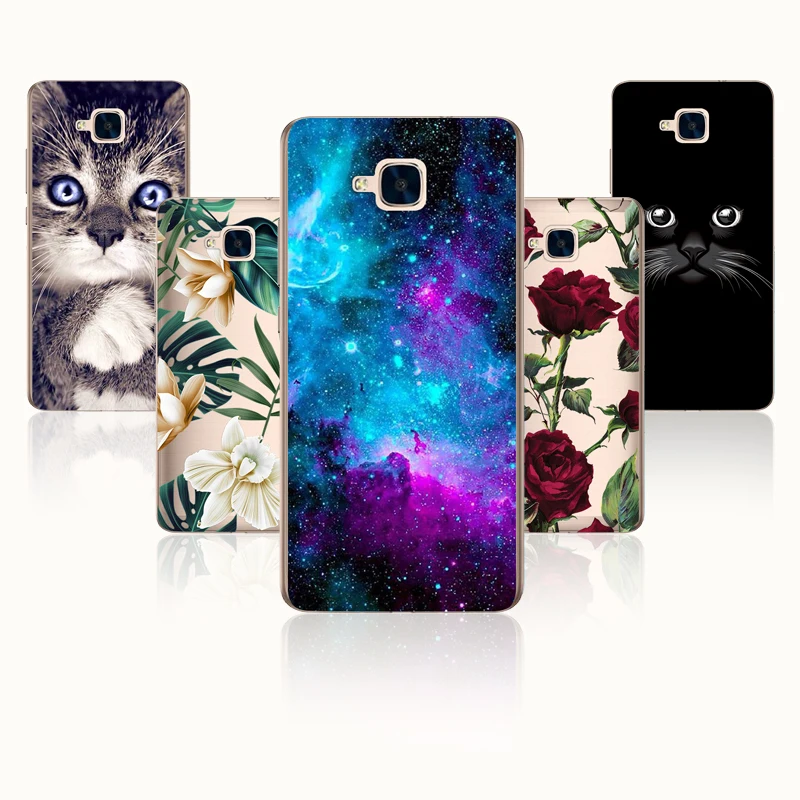 

FANATU Huawei Honor 5C Case NO Fingerprint Hole RU Version Back Protective Case for Huawei Honor 5C Soft TPU Silicone 5.2" Funda