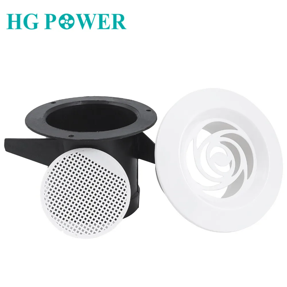 Plastic Air Vent Extract Valve Grille Round Ventilation Grill Diffuser Ducting Ventilation Cover for Bathroom Kitchen Toilet new