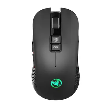 

HOT-Hxsj T30 Wireless Gaming Mouse 3600dpi Rechargeable 7 Color Backlight Breathing Comfort Gamer Mice For Computer Desktop La
