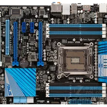 Оригинальная материнская плата для ноутбука ASUS P9X79 DDR3 LGA 2011 для I7 32NM Процессор USB2.0 USB3.0 64 Гб X79 рабочего Материнская плата