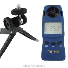 10 единиц ручного анемометра со штативом, ветряной термометр, скорость ветра