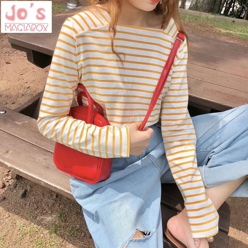 korean striped t shirt
