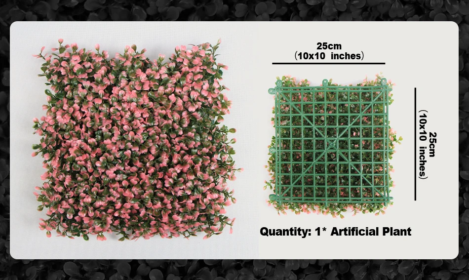 Уличная искусственная самшитовая изгородь панели для растений 10x10 дюймов забор для защиты от ультрафиолета вертикальное украшение сада магазин свадьбы