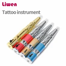 4 вида цветов полный набор профессиональный Перманентный Макияж устройства татуировки Ротари electrictattooeyebrows губ linerhandpiece иглы