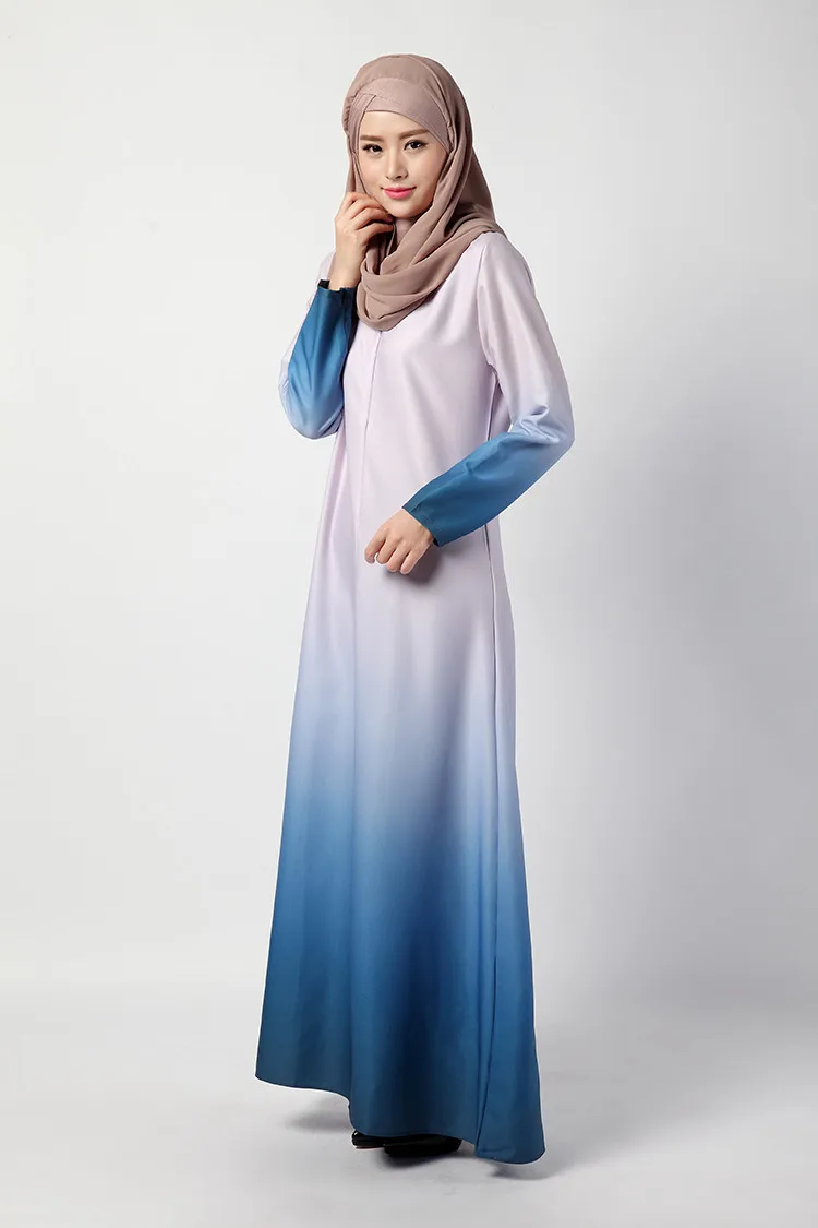 Новое Стильное мусульманское женское платье, модное турецкое мусульманское платье абайя, элегантная Турецкая одежда, арабское мусульманское женское винтажное платье Vestidos - Цвет: Light Purple