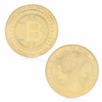 

2017 Bitcoin Coins Collectible BTC Art Collection Souvenir Physical Gift Gold Silver Plated