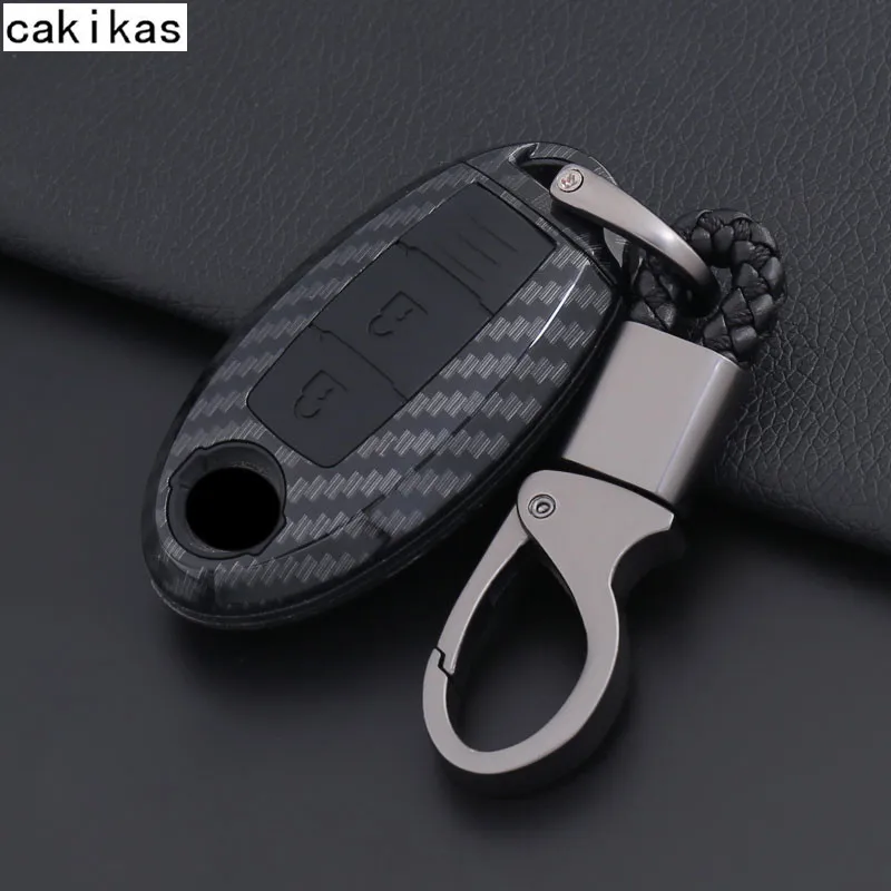 

Carbon Fiber Silicone Fob Cover Key Cases For Nissan Versa Maxima Altima Rogue Armada Sentra Murano Infiniti FX35 QX60 Smart