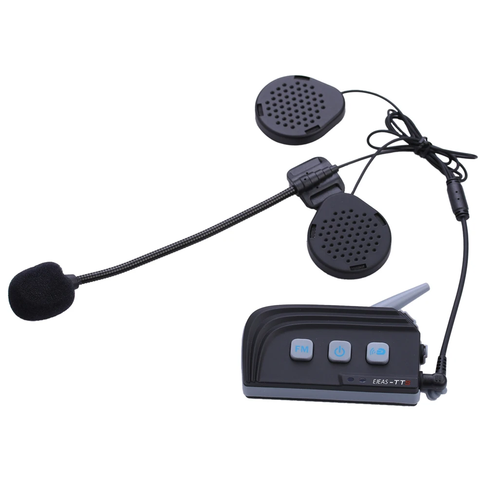 

1500M Motorcycle Helmet Intercom Headset Dual Bluetooth 4.0 Wireless Moto Interphone with FM Stereo for 4 Riders