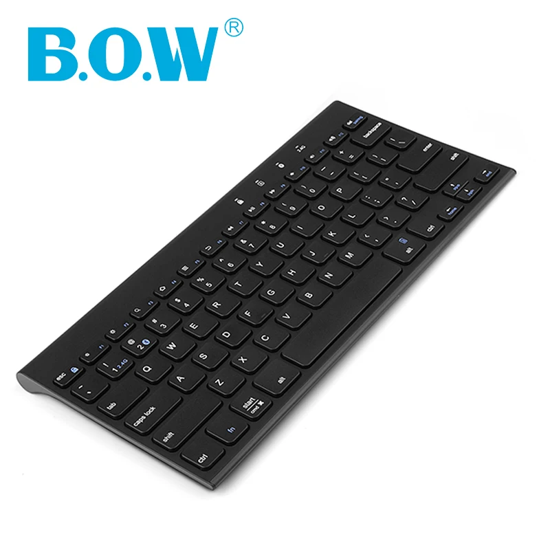 

B.O.W 2.4GHz & 4.0 Bluetooth Rechargeable Compact Keyboard(78 keys) and Mouse Combo with Nano USB Receiver for Desktop/pc/phone