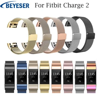 

Stainless Steel Wristband strap for Fitbit charge 2 wrist band watch Smart Strap replacement Smartwatch band for Fitbit charge2