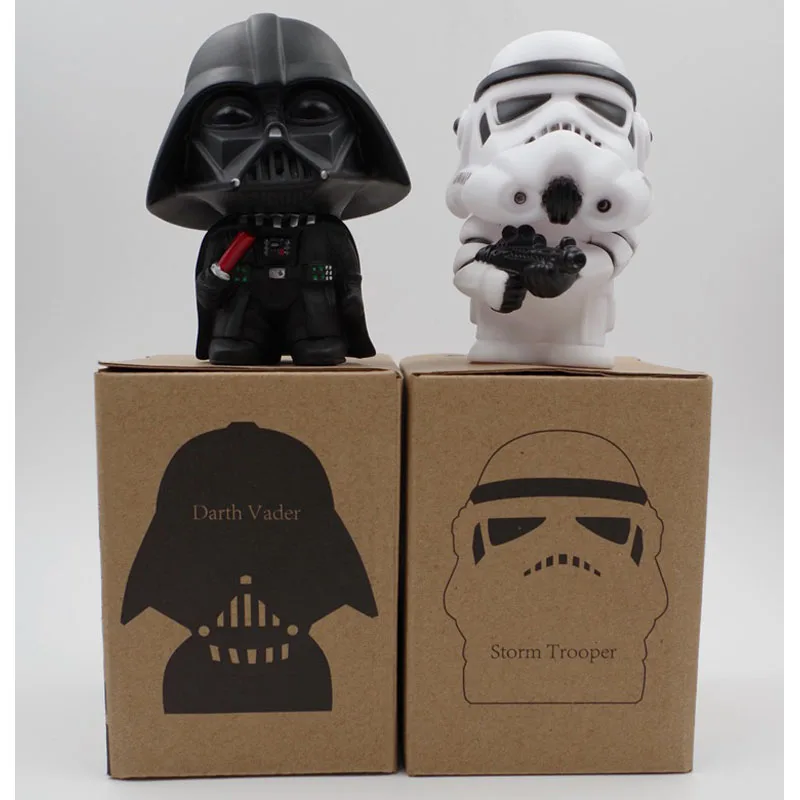 Marvel Star Wars Yoda Darth Vader Stormtrooper Action Figure Toys The Force Awakens Jedi Master Yoda Anime Figures Lightsaber