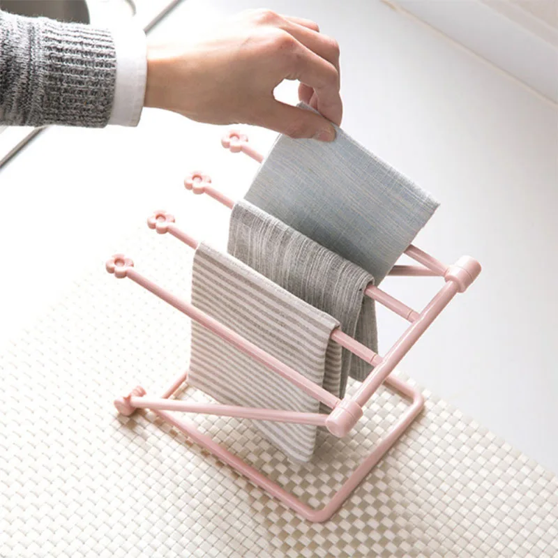 

High-quality Vertical Foldable Multifunctional Cloth Towel Storage Rack Kitchen Cup Countertop Dish Holder Rack Storage Holder