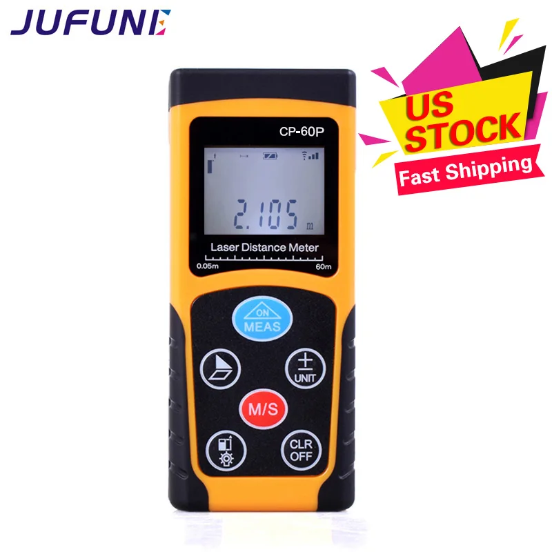 Jufune CP-60P 60 м мини лазерный дальномер цифровой измеритель ленты