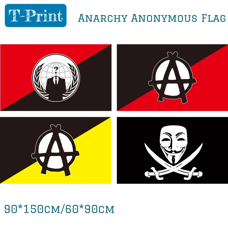150x90 см 60*90 см анархия мы являемся анонимом анархиста коммунизма анархо-капитализм флаг 3x5ft баннер латунь металлические отверстия