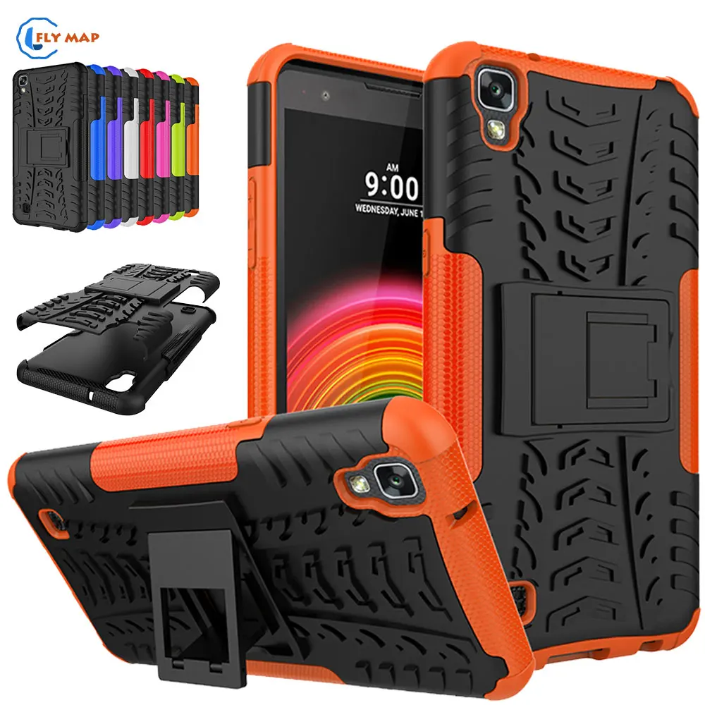 Coque For LG X Power K220DS XPower K220 Plastic Box Silicone Bracket Phone Case K210 K 210 220DS Protector Cover |