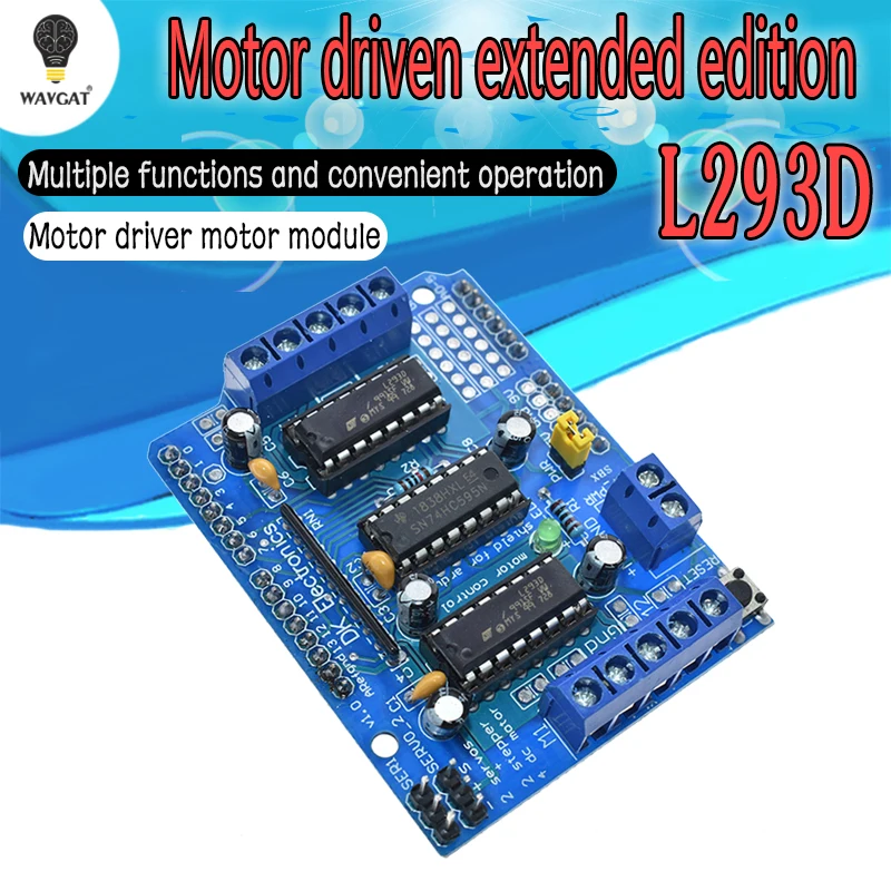 

Freeshipping L293D motor control shield motor drive expansion board FOR Arduino motor shield