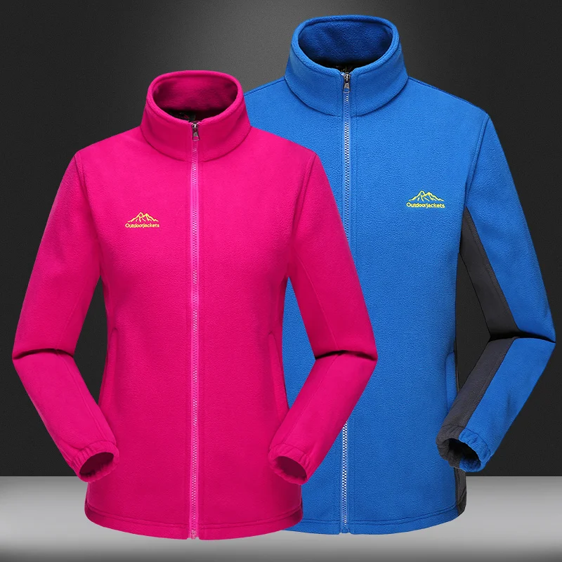 

Winter Softshell Outdoor Soft Shell Fleece Jacket Sport Warm Coats Solid Hiking Mountaineering Camping Heated Female Clothing