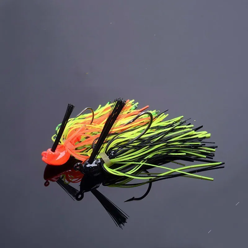 Skirted Jig With Weed Guard Bass Fish 7g 10g 14g Swim Jig Blades Fishing Lure For Bass Pike