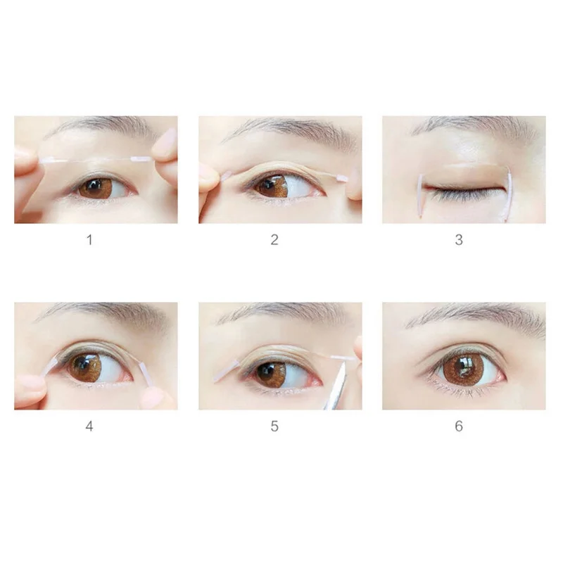 Shellhard 100pcs Eyelid Tape Sticker High Quality Invisible Fiber Double Side Adhesive Eyelid Tapes Stickers For Cosmetic Tool