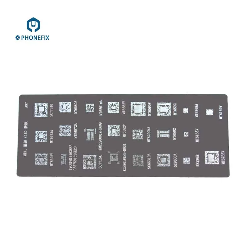 Трафарет PHONEFIX BGA для ремонта микросхем Samsung Galaxy Huawei Xiaomi MTK SPRO Oppo Series PCB BGA|Наборы